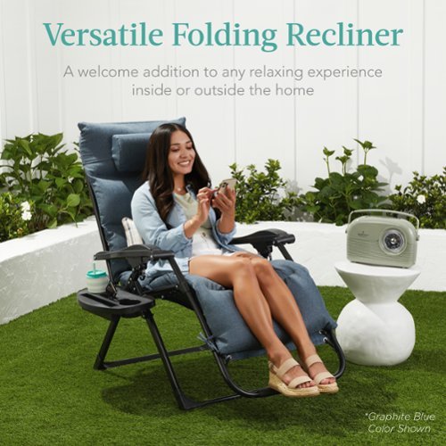 Best Choice Products Oversized Zero Gravity Chair, Folding