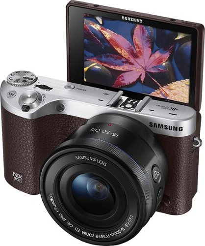 Samsung - NX500 Mirrorless Camera with 16-50mm Lens - Brown-Angle_Standard 