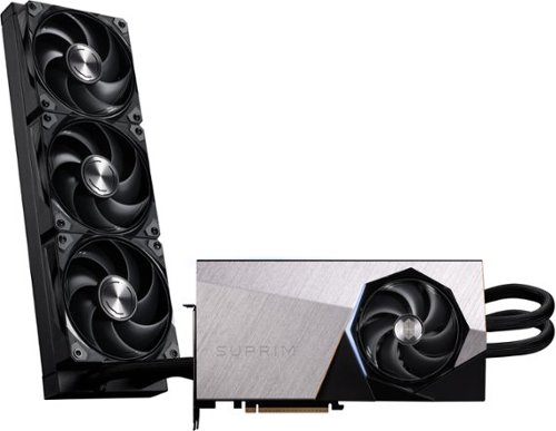 MSI NVIDIA GeForce GeForce RTX 5090 32G SUPRIM LIQUID SOC 32GB GDDR7 PCI Express Gen 5 Graphics Card - Black WORLDWIDE DELIVERY