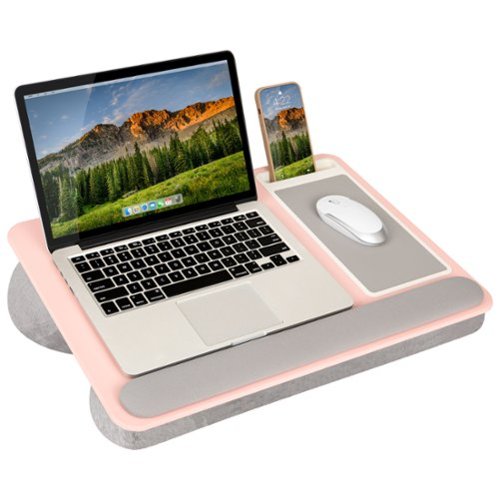 LapGear - Home Office Pro Lap Desk (Fits up to 15" Laptop) - Blush Pink