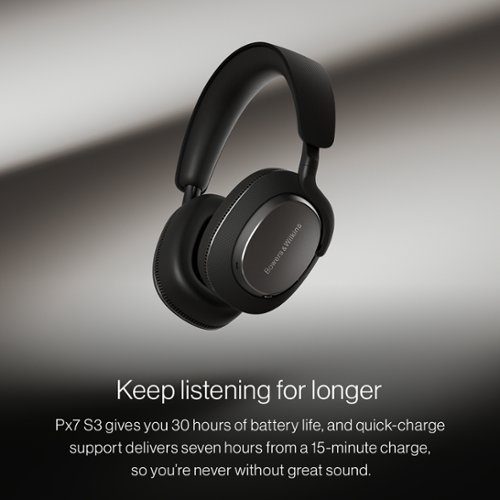Bowers & Wilkins Px7S3 Wireless Noise Cancelling Over-the-Ear Headphones - Canvas White WORLDWIDE DELIVERY