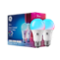Cync - A19 LED Light Bulb, Matter Compatible, Color Changing, 2pk - Full Color-Front_Standard