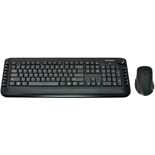  Gear Head - Wireless Keyboard &amp; Optical Mouse - Black