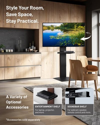 WALL V3 SW High Type – Sleek Shallow Floor TV Stand for 32 80 Inch