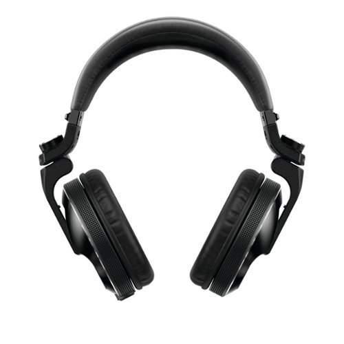 Pioneer DJ - Flagship Over-Ear DJ Headphones, Includes Carrying Case, Coiled Cable & Straight Cable - Black-Front_Standard 