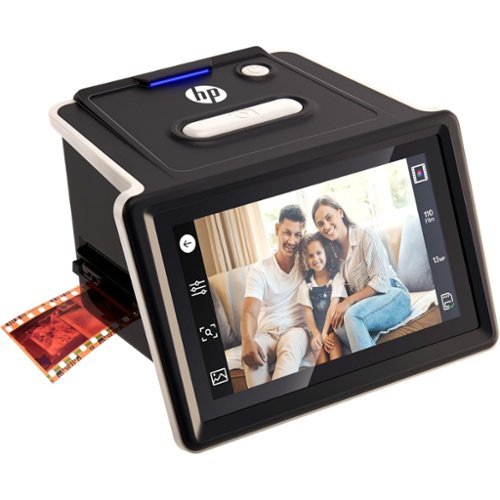 HP - FilmScan Film & Slide Scanner with 5" Touch Screen, Film Scanner Convert Negatives to Digital 22MP JPEG-Front_Standard 