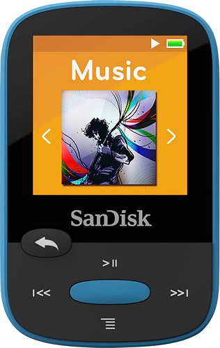  SanDisk - Clip Sport 8GB* MP3 Player - Blue