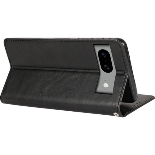 SaharaCase Leather Folio Wallet Case for Google Pixel 8 - Black GLOBAL SHIPPING