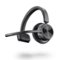 Poly - formerly Plantronics - Voyager 4310 Wireless Noise Cancelling Single Ear Headset with mic - Black-Front_Standard