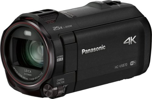 Image of Panasonic - HC-VX870K 4K Ultra HD Flash Memory Camcorder - Black
