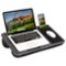 LapGear - Home Office Pro Lap Desk (Fits up to 15.6" Laptop) - Gray Woodgrain-Front_Standard