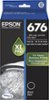 Epson - 676 XL High-Yield Ink Cartridge - Black-Front_Standard