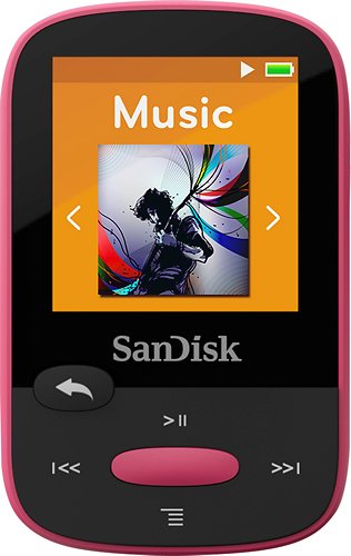  SanDisk - Clip Sport 8GB* MP3 Player - Pink