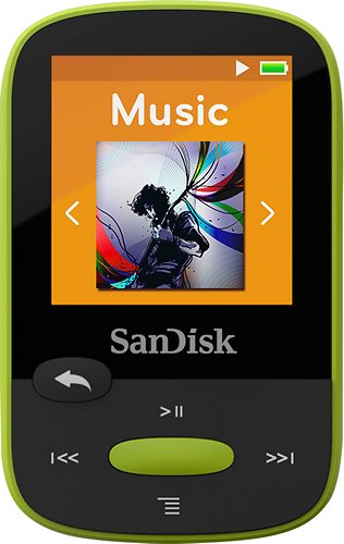  SanDisk - Clip Sport 8GB* MP3 Player - Lime