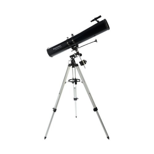 Celestron - PowerSeeker PS 114 EQ 114mm Newtonian Reflector Telescope - Black-Angle_Standard 