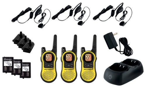 Motorola - Talkabout MH230 Series 23-Mile, 22-Channel FRS/GMRS 2-Way Radios (3-Pack) - Yellow