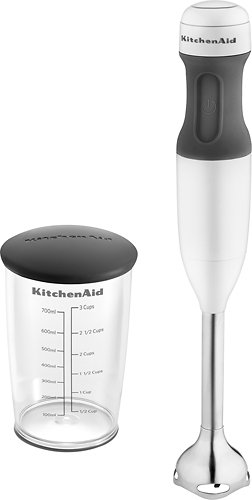  KitchenAid - KHB1231WH 2-Speed Hand Blender - White