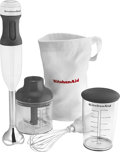  KitchenAid - KHB2351WH 3-Speed Hand Mixer