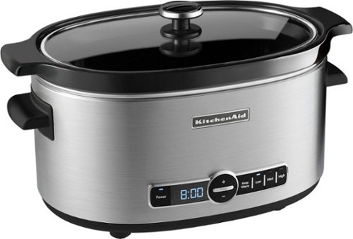  KitchenAid - KitchenAid® 6-Quart Slow Cooker with Solid Glass Lid - KSC6223 - Stainless Steel