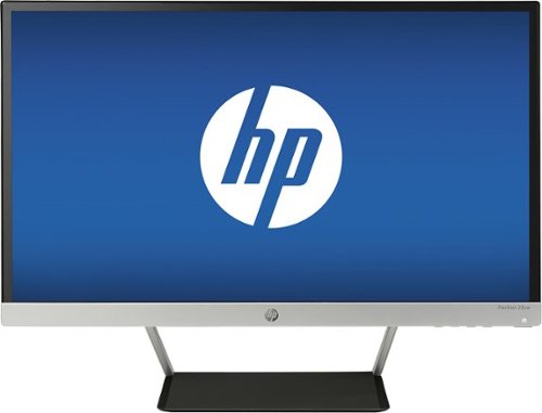  HP - Pavilion 23&quot; IPS LED HD Monitor - Jet Black/Natural Silver