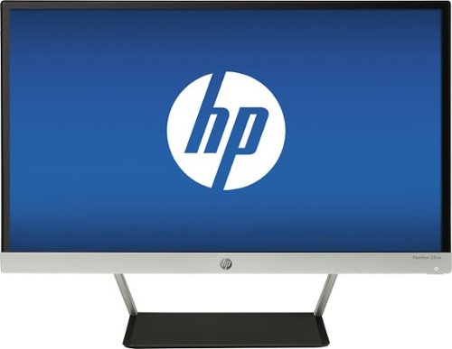 HP - Pavilion 21.5&quot; IPS LED HD Monitor - Jet Black/Natural Silver