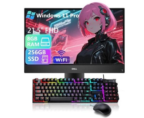 Dell - Refurbished Excellent - Optiplex 5260 All-in-One Desktop PC | Intel i5-8th | 8GB RAM | 256GB SSD | 21.5" FHD Display | Camera | RGB KB & Mouse.-Front_Standard 