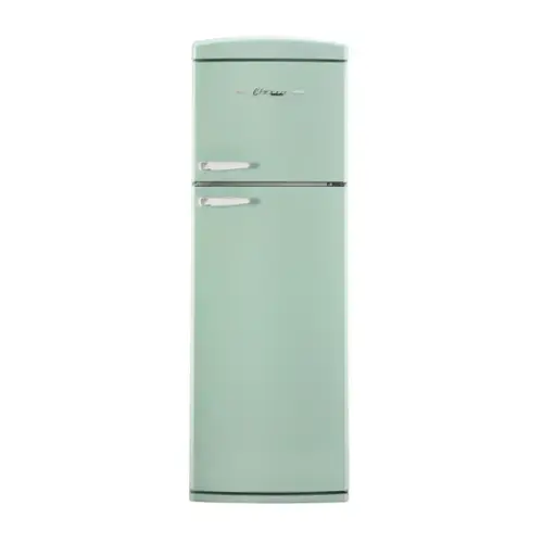 Front. Unique Appliances - 24 in. Wide Classic Retro 11 cu.ft. Top Freezer Refrigerator - Summer Mint Green.