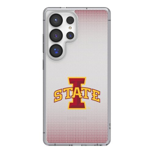 Keyscaper - NCAA - Iowa State Cyclones Linen Logo Galaxy Clear Case - S24 - Multicolor-Front_Standard 