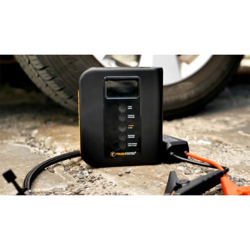 ToughTested Phoenix Jump Starter With Powerbank, Tire Inflator and Emergency Roadside Light - Black BUY IN AUSTRALIA