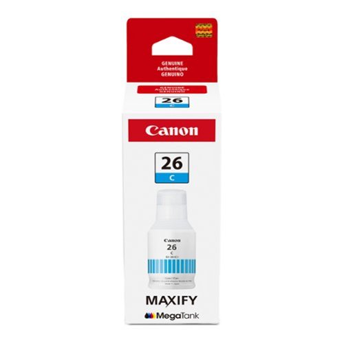 Canon - MegaTank GI-26 Ink Bottle - Pigment Cyan-Front_Standard 