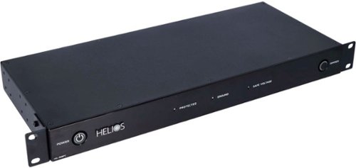 Ethereal - HELIOS 12-Outlet/2-USB Unlimited Joules Surge Protector - Black Brushed Aluminum