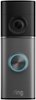 Ring - Battery Doorbell Pro (newest model) Retinal 4K with wide-angle video, up to 10x Zoom, Night Vision, and Ultra Battery Pk - Deep Silver-Front_Standard