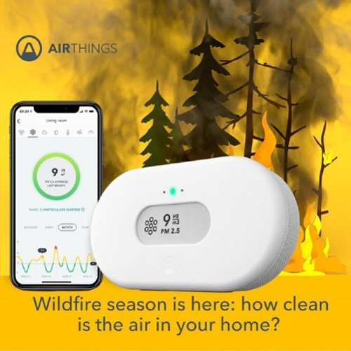Airthings View Plus Air Quality/Radon/Carbon Dioxide/Temperature/Humidity with Alexa and Google Assistant - Matte White BUY IN SINGAPORE