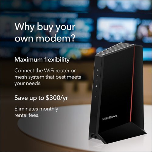 NETGEAR Nighthawk Mid/High-Split 32 x 8 DOCSIS 3.1 Cable Modem - Black SHOP ONLINE