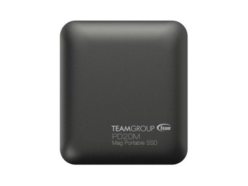 Team Group - PD20M 1TB Mag Portable SSD USB 3.2 Gen 2x2 Type-C, 2000MB/s (TPSEG2001T0C108) - Black-Front_Standard 