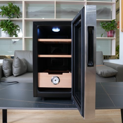KingChii 23L Thermoelectric Cigar Humidor Storage Cabinet with