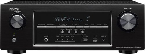  Denon - 1155W 7.2-Ch. Network-Ready 4K Ultra HD and 3D Pass-Through A/V Home Theater Receiver - Black