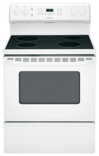  Hotpoint - 30" Self-Cleaning Freestanding Electric Range - White on white
