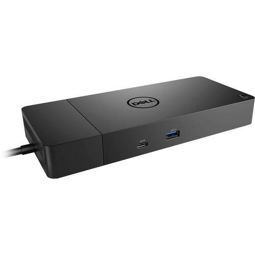 Dell - WD19S180W (Dell 210-AZBM) WD19S Power Delivery Docking Station - 3840 x 2160 - 60 Hz - 180 Watts - Linux - Windows - 130 - Black-Front_Standard 