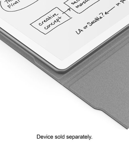 Amazon Plant-Based Leather Folio Cover with Magnetic Attach, Designed with Sustainability in Mind for New Amazon Kindle Scribe - Black WORLDWIDE DELIVERY