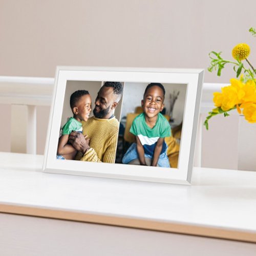 Aura Home Aura Carver Mat 10 Digital Wifi Photo Frame-Clay with Textured Mat - Clay (Light) GLOBAL SHIPPING