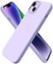 Ornarto - Designed for iPhone 14 Plus Case 6.7,Slim Liquid Silicone 3 Layers Full Covered Protective Case - Pastel Lilac-Front_Standard