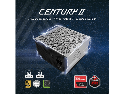 Montech CENTURY II 850W 80+ Gold & Cybenetics Platinum Modular PSU
