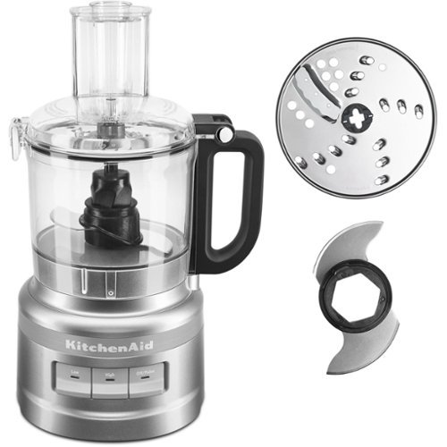KitchenAid - Easy Store 7-Cup Food Processor in Contour - Silver