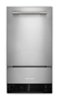 KitchenAid - 18 inch 35-Lb. Ice Maker - PrintShield Stainless Finish-Front_Standard
