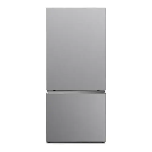 Front. Verona - Verona 30 inch Bottom Freezer Refrigerator with 17.6 cu. ft. Total Capacity in Stainless Steel Look - Stainless Steel Look.