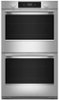 KitchenAid - 30" Smart Built-In Electric Convection Double Wall Oven with Assisted Cook Cycles - Stainless Steel-Front_Standard