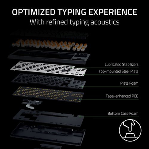 Razer BlackWidow V4 TKL HyperSpeed Wireless Orange Switch Gaming Keyboard with Hot-swappable Design - Black HOW TO BUY