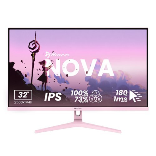 Arozzi - – Nova 32" IPS QHD 180Hz Gaming Monitor – Pink - AZ-NO-32T2K180-PNK-Front_Standard 