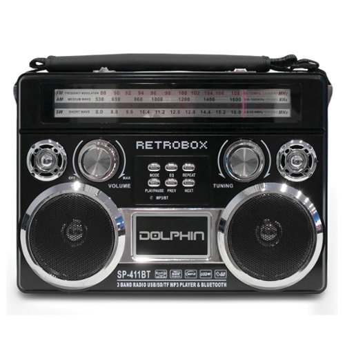 Dolphin Audio RETROBOX Portable Mini Bluetooth Speaker Black